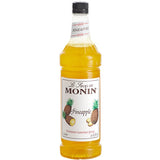 Monin Premium Pineapple Flavoring / Fruit Syrup 1 Liter - 4/Case