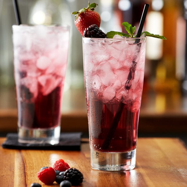 Monin Premium Wildberry Flavoring Syrup 1 Liter - 4/Case