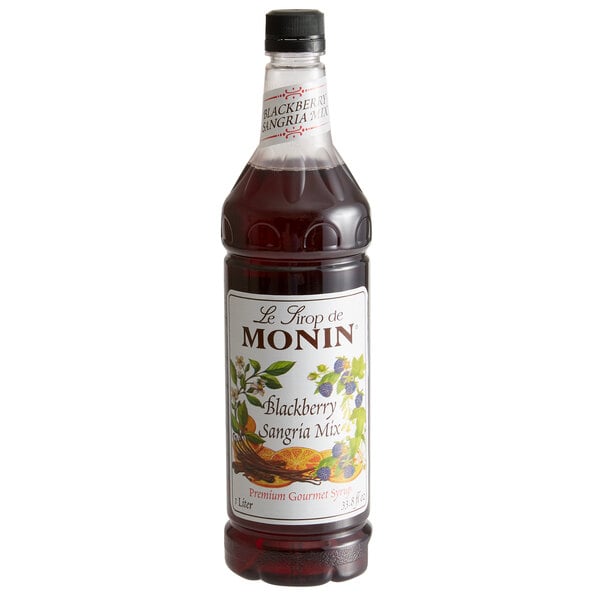 Monin Premium Blackberry Sangria Mix 1 Liter - 4/Case