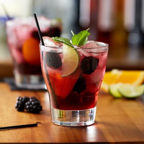 Monin Premium Blackberry Sangria Mix 1 Liter - 4/Case