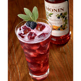 Monin Premium Blackberry Sangria Mix 1 Liter - 4/Case