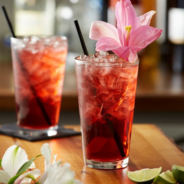 Monin Premium Hibiscus Flavoring Syrup 1 Liter - 4/Case