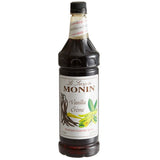 Monin Premium Vanilla Creme Flavoring Syrup 1 Liter - 4/Case
