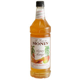 Monin Premium Honey Mango Flavoring Syrup 1 Liter - 4/Case