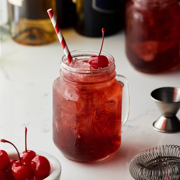 Monin Premium Tart Cherry Flavoring Syrup 1 Liter - 4/Case