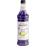 Monin Premium Lavender Lemon Flavoring Syrup 1 Liter - 4/Case