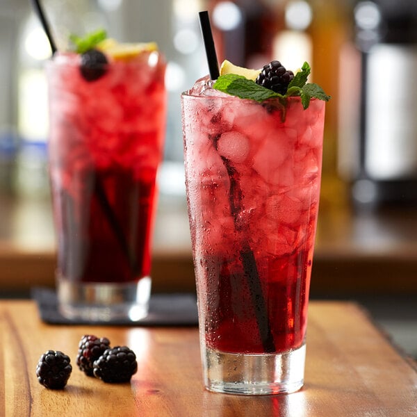 Monin Sugar-Free Blackberry Flavoring Syrup 1 Liter - 4/Case