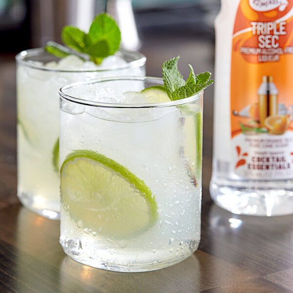 Master of Mixes 375 mL Triple Sec Syrup - 12/Case