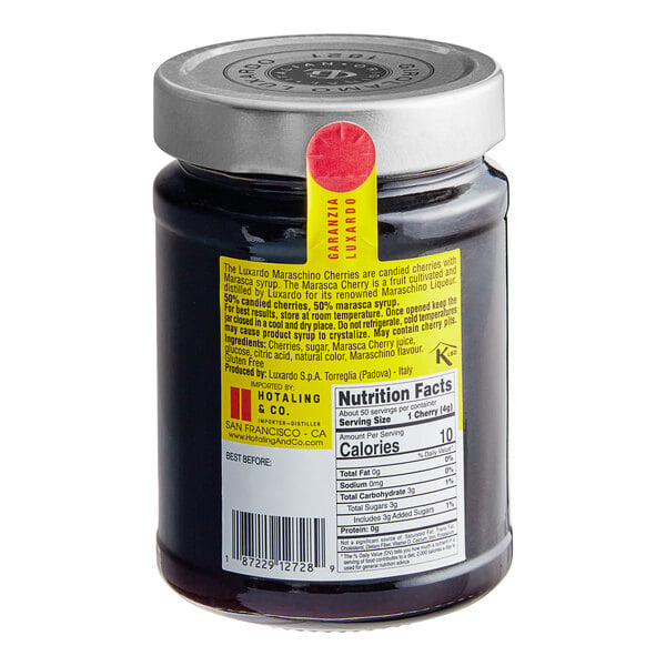 Luxardo Original Maraschino Cherries Jar 14.1 oz. (400 g) - 12/Case