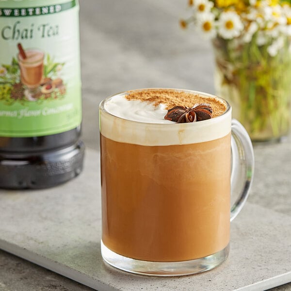 Monin 1 Liter Chai Tea 7:1 Concentrate - 4/Case