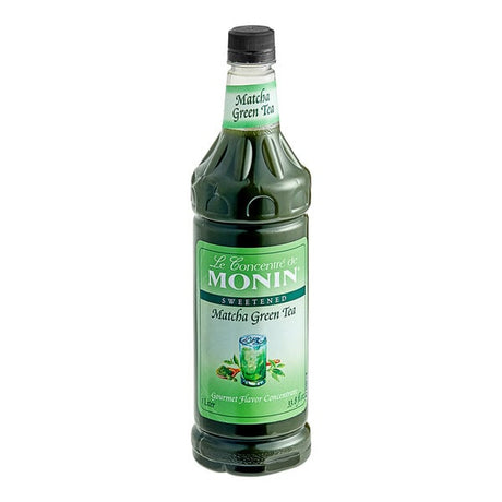 Monin Matcha Green Tea 7:1 Concentrate 1 Liter - 4/Case