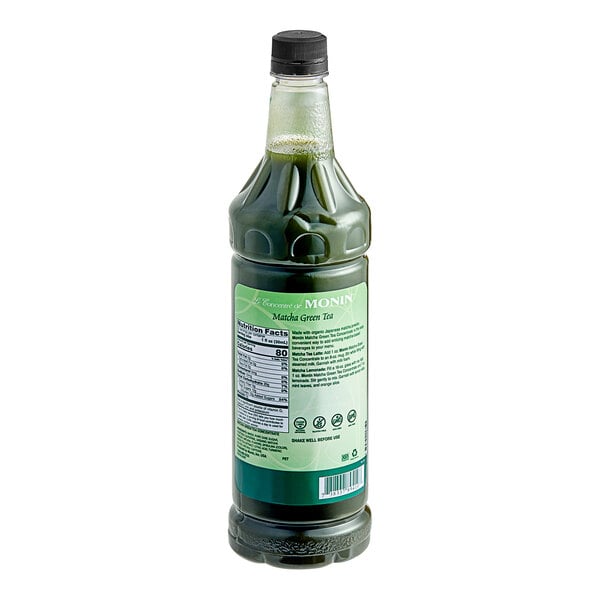 Monin Matcha Green Tea 7:1 Concentrate 1 Liter - 4/Case