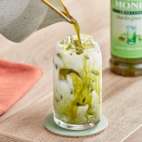 Monin Matcha Green Tea 7:1 Concentrate 1 Liter - 4/Case