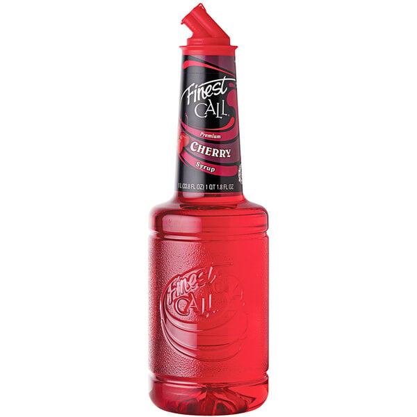 Finest Call 1 Liter Premium Cherry Syrup - 12/Case