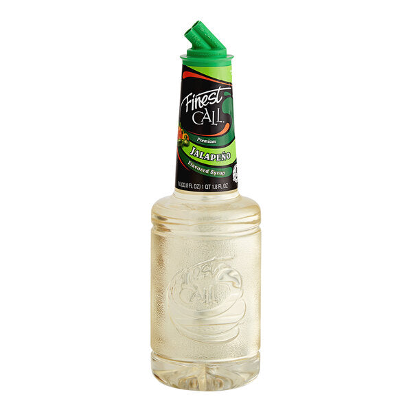 Finest Call Premium Jalapeno Syrup 1 Liter - 12/Case