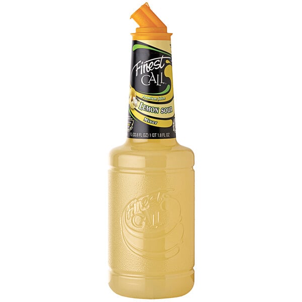 Finest Call 1 Liter Premium Lemon Sour Mix - 12/Case