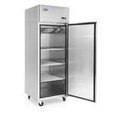 Atosa MBF8001GR Reach-In Top Mount Freezer 28-7/8"W x 31-1/2"D x 82-7/8"H with Locking Solid Door