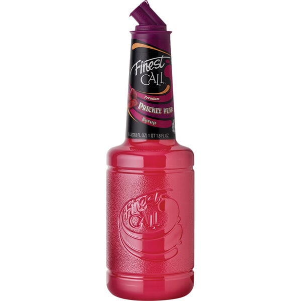 Finest Call 1 Liter Premium Prickly Pear Syrup - 12/Case
