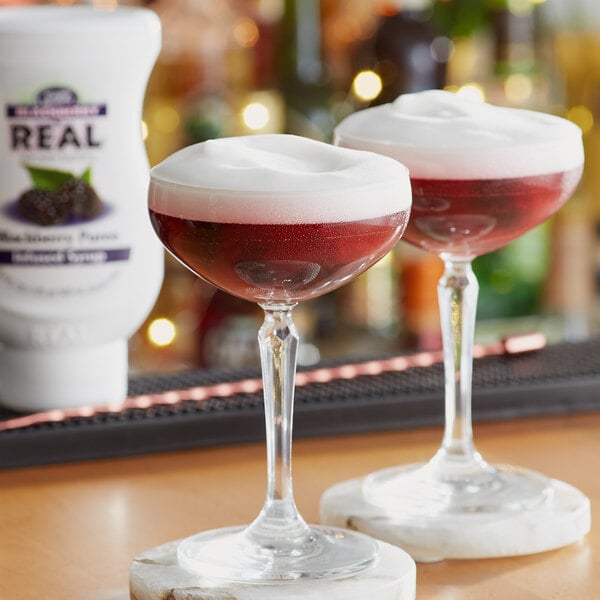 Real Blackberry Puree Infused Syrup 16.9 fl. oz. - 6/Case