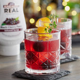 Real Black Cherry Puree Infused Syrup 16.9 fl. oz. - 6/Case