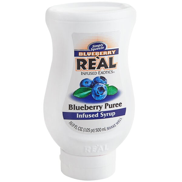 Real Blueberry Puree Infused Syrup 16.9 fl. oz. - 6/Case