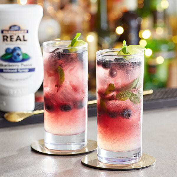 Real Blueberry Puree Infused Syrup 16.9 fl. oz. - 6/Case