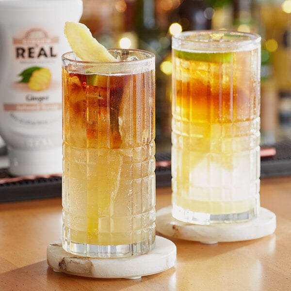 Real 16.9 fl. oz. Ginger Infused Syrup - 6/Case