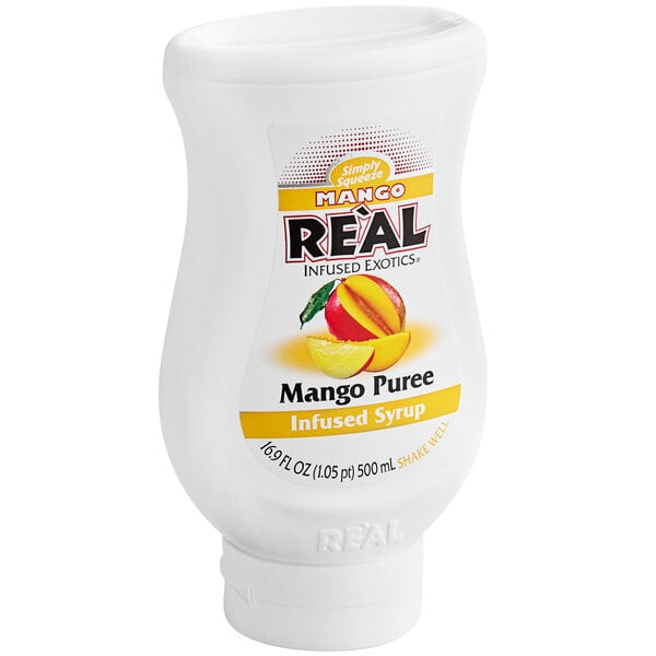 Real Mango Puree Infused Syrup 16.9 fl. oz. - 6/Case