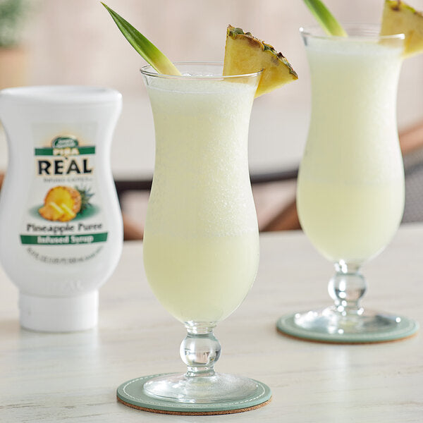 Real Pineapple Puree Infused Syrup 16.9 fl. oz. - 6/Case