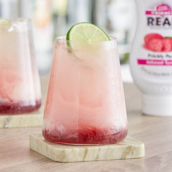 Real Prickly Pear Puree Infused Syrup 16.9 fl. oz. - 6/Case