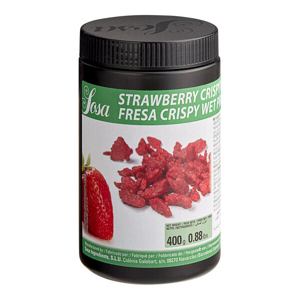 Sosa Strawberry Wet-Proof Crispies 14.1 oz. - 6/Case
