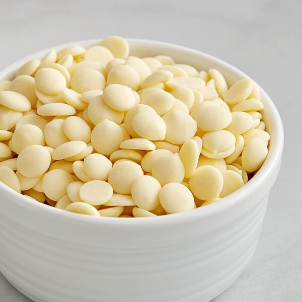 Callebaut Recipe CW2 White Chocolate Callets™ 22 lb. - 2/Case