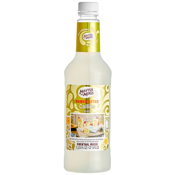 Master of Mixes 1 Liter Premium Tom Collins Mix - 12/Case