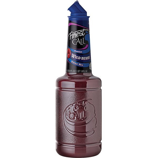 Finest Call Premium Wild Berry Puree Mix 1 Liter - 12/Case