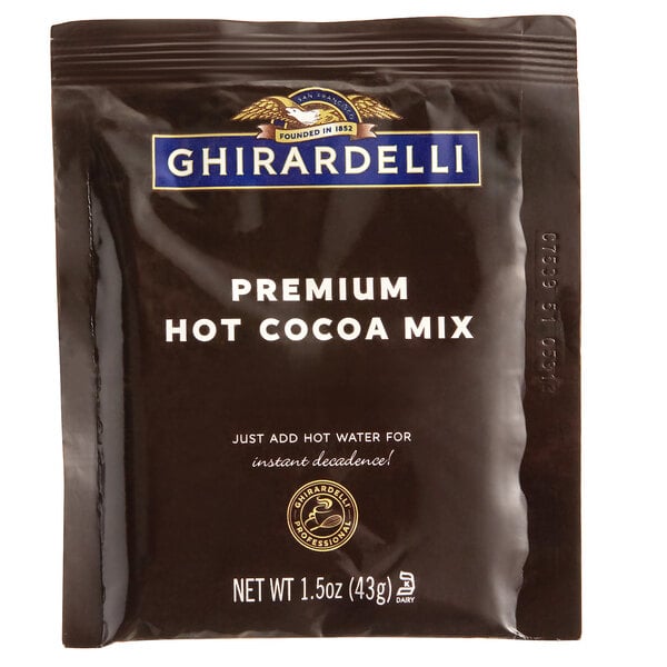 Ghirardelli Premium Hot Cocoa Mix Packet - 90/Case