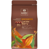Cacao Barry Heritage Lactee Barry Equilibre Milk Chocolate Pistoles 11 lb. - 4/Case