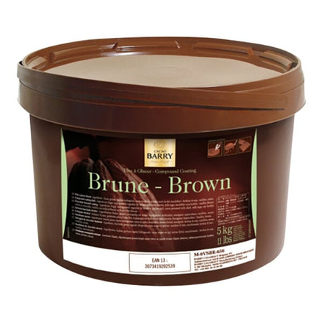 Cacao Barry Brune Pate a Glacer Compound Coating 11 lb. - 4/Case