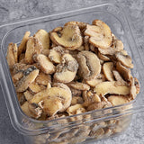 Phillips Gourmet Mushrooms IQF Seasoned Sauteed Roasted Sliced White Mushrooms 2 lb. - 4/Case