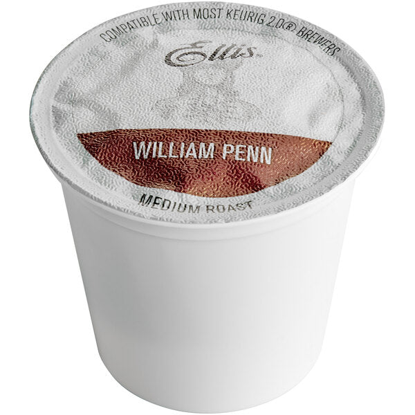 Ellis William Penn Coffee Single Serve Cups - 96/Case