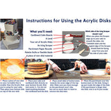 CakeSafe Set of 2 Round Acrylic Discs, 8.25" with Center Hole