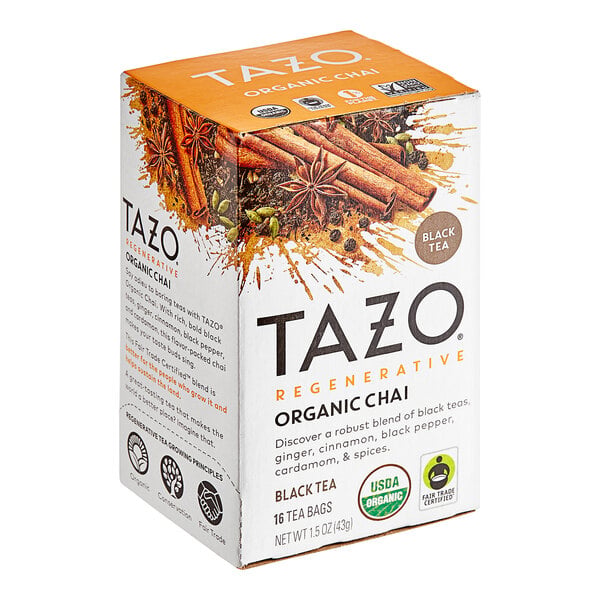 Tazo Organic Chai Tea Bags - 96/Case