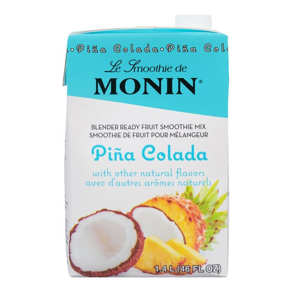 Monin Pina Colada Fruit Smoothie Mix 46 fl. oz. - 6/Case