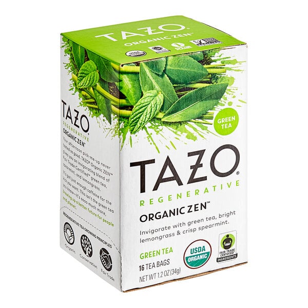 Tazo Organic Zen Green Tea Bags - 96/Case