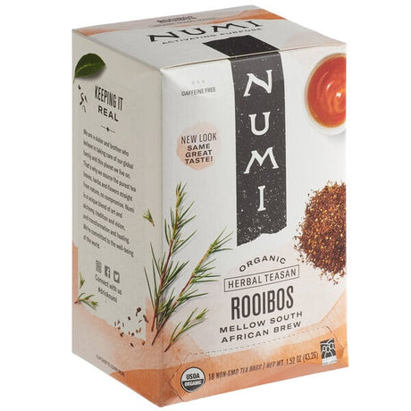 Numi Organic Rooibos Tea Bags - 108/Case