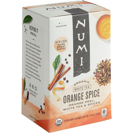 Numi Organic Orange Spice Tea Bags - 96/Case