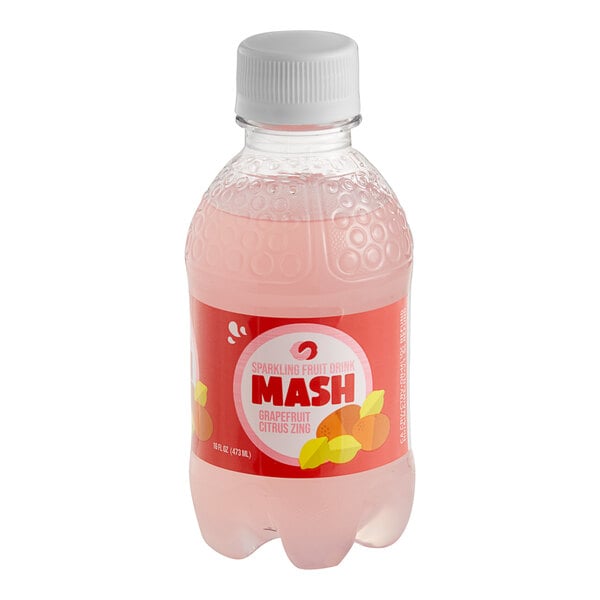 Boylan Bottling Co. Mash Grapefruit Citrus Zing Sparkling Fruit Beverage 16 fl. oz. - 12/Case