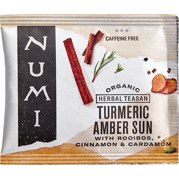Numi Organic Amber Sun Turmeric Tea Bags - 90/Case