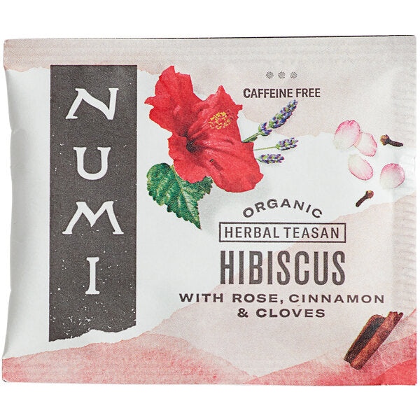 Numi Organic Hibiscus Tea Bags - 96/Case