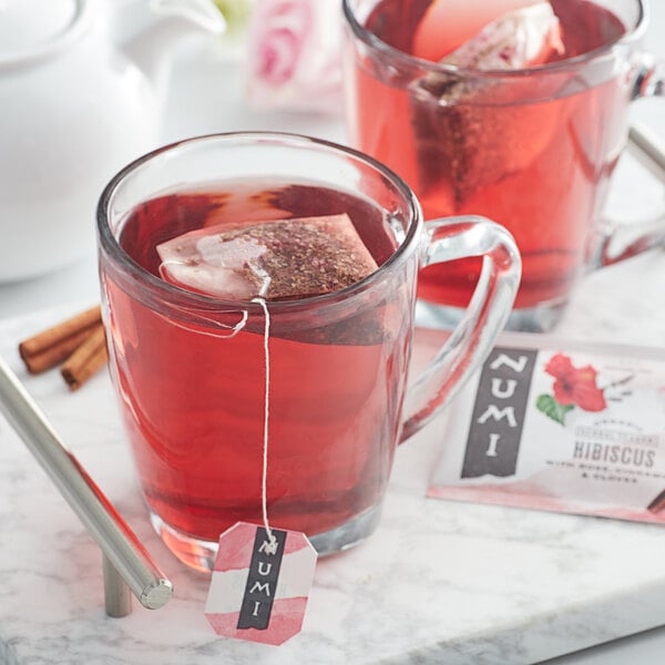 Numi Organic Hibiscus Tea Bags - 96/Case