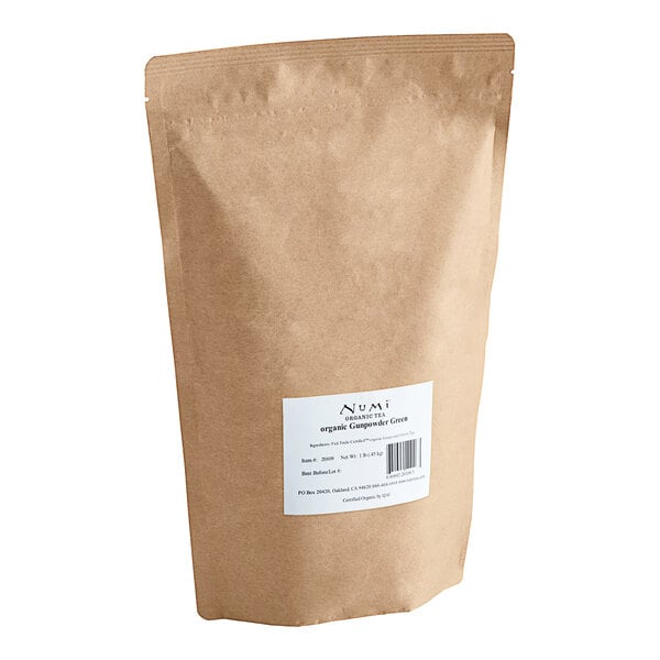 Numi Organic 1 lb. Gunpowder Green Loose Leaf Tea - 6/Case
